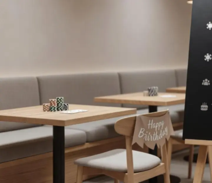 Prezentacja różnych typów eventów pokerowych w eleganckiej restauracji