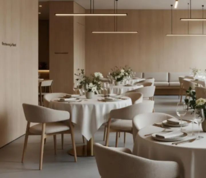 Eleganckie wnętrze restauracji przygotowane na pokerowy event